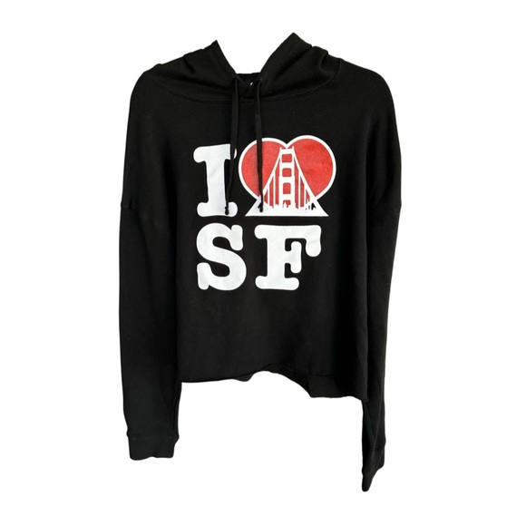I ❤️ SF Crop Hoodie - Picture 1 of 4
